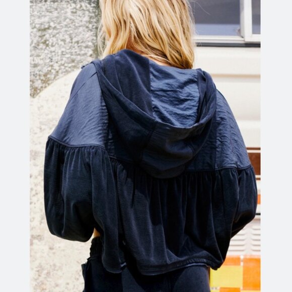 Free People Let It Go Sweater by FP Movement Navy Blue - Picture 3 of 16